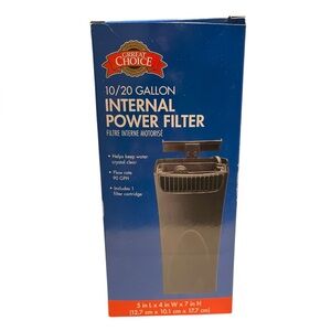 NEW Great Choice Aquarium Internal Power Filter 10-20 Gallon
